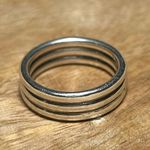 Sterling Silver Triple Band 925  Ring Photo 0