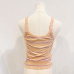 Billabong Striped Lettuce Trim 90s Tank Top Y2K Casual Colorful Summer Large Photo 7