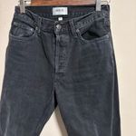 AGOLDE  Lana Mid Rise Straight Leg Jeans Black Distressed- Size 26 Photo 5