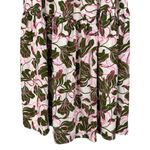 Parker  Soft White Floral Botanical Print Lined Green Pink Skirt Size NWT Size 2 Photo 4