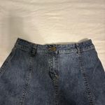 Soft Surroundings  Denim Skirt Womens Small Blue Jean Maxi Western Modest Photo 1