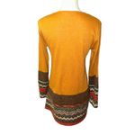 Yak and Yeti Long Sleeve Dress Orange Brown Medium Photo 1