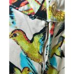 Cynthia Rowley Hummingbird Print Colorful Cotton Blend Pants Size 12 Women's Photo 2