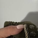  Military Embellished Cardigan Jacket Olive Green Size Medium‎ Chico's 1 Photo 13