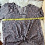 Hinge  V-Neck Button Down Flowy Sleeve Blouse Size Medium Photo 5