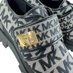 Michael Kors NWOT Padma Logo Jacquard Black Gray Chunky Slip On Loafers Size 9.5 Photo 1