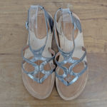 Kenneth Cole Gentle Souls Metallic Leather Gladiator Sandals 7.5M Photo 2