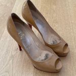 Christian Louboutin  Stiletto Pumps Patent Size 40.5 Camel Brown Photo 0