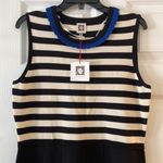 Anne Klein ANNE KLIEN summer Striped Black and Blue Sleeveless Dress size L brand new Photo 1