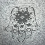 Trillium  pocket t-shirt top heather gray crew soft stretchy short sleeve size XS Photo 1