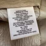 Helmut Lang  light gray silk &  leather sleeveless top size P Photo 7