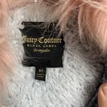 Juicy Couture Black Label Acid Wash Denim Jacket Pink Faux Fur Size XS Crop Photo 9