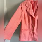 Bagatelle Coral Linen Blend Blazer Womens M, Button Front Lightweight Jacket Orange Size L Photo 2