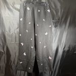 Coldwater Creek  Capri Pants Size 12 Black Embroidered Summer Butterflies Photo 1
