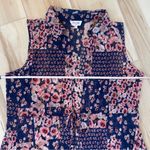 Siren Lily Women Sheer Maxi Komono Dress Blue w/ Pink Flowers & Front Tie Sz 1X Photo 7