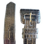 Sandy Liang Sandy Duftler Alligator Embossed Leather Belt | Size Med Photo 0