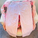 Victoria's Secret supermodel essentials y2k pink and white striped pajama pants wide leg Photo 3