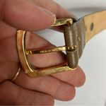 Genuine Leather belt light brown women’s size 34 casual neutral basics Photo 3