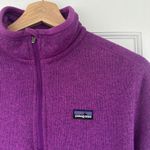 Patagonia Women's 1/4 Zip Better Sweater Fleece Pullover Purple Quarter Zip M Photo 4