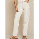 AMO painterly pant natural cotton high rise jeans size 26 Photo 15