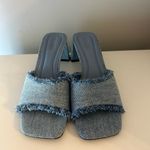 Nordstrom Open Edit Jaydin Slide Denim Sandal Heel Photo 2
