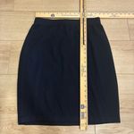 St. John  Basics Navy Blue Santana Knit Wool Pull On Pencil Skirt Size 12 Photo 1