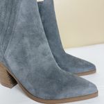 Marc Fisher  Women's Gadri Western Pointed Toe Suede Ankle Boots Gray Size 10M Photo 3