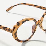 Anthropologie I-Sea NWT Oval Leopard Blue Light Glasses Photo 2