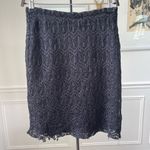 Vintage 90s Vixen Black Crochet Stretchy Skirt M L Size L Photo 4