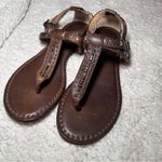 Frye  Carson Brown Leather Boho Thong Sandals Sz 7 Photo 2