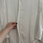 Ba&sh  White Button Down Lady Shirt Classic Workwear Career Top Size Large Photo 1