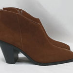 Jeffrey Campbell Kamet 2 Women's Suede Boots Size 11 Brown Square Toe Western Photo 0
