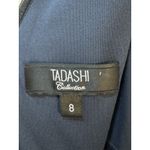 Tadashi Shoji Tadashi Navy Ruched Bodycon Dress Size 8 Cocktail Evening Gown Mother Of Bride‎ Photo 3