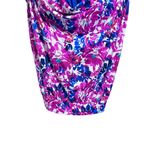 Swimsuits For All Womens Plus Size 44D Purple Blue Floral Tankini Swimsuit Top Photo 2