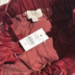 Loft , Stylish Red Faux Leather Skirt Size XS with Belt, Bag style Photo 1