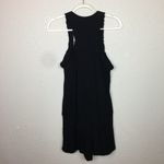 Rewind  Black Button-Up Shorts Romper Size L Photo 5