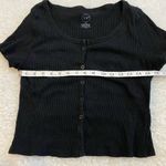 Urban rebel ribbed black crop top XL short sleeve Photo 1