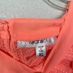 MARISOL Bright Pink Neon Sheer Tank Size XL Photo 3