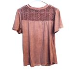 Jolt Junior's Crochet Shoulder Twist-Front Tee Shirt Top Size Large Photo 5