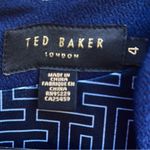 Ted Baker Like New Furnaed Scallop Dress Navy Size 10 Retail $278.00 Photo 5