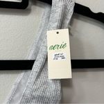 Aerie Lace Waffle Longline Bralette in Light Gray Size S New Photo 12