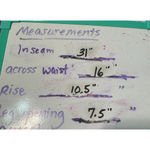 American Eagle  Khaki Linen Blend Pants Cargo drawstring waist sz 8L tall Photo 7