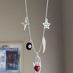 Handmade vintage goth y2k grunge style ballchain necklace 🙏❤️💫🌀 Photo 1