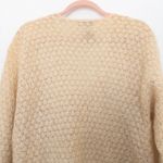 VTG Casual Corner Womens Handmade Cardigan Size L Mohair 90s Coquette Cottage Tan Size L Photo 5
