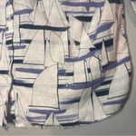 Charter Club  Button Up Shirt Linen Cotton White Sailboats Nautical Size XL Photo 6
