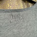 PINK - Victoria's Secret Y2K  Gray Holographic Sequin Bling Crest T Shirt XS Photo 6