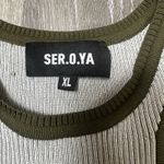 SER.O.YA Ribbed Jill Dress Gray Size XL Photo 3