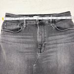 Good American  Front Slit Women's Black Denim Skirt Size 10/30 Photo 4