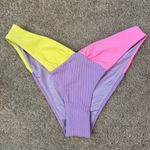 Beach Riot  Victoria Bikini Bottom Pastel Spring Colorblock‎ S Photo 2