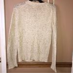 Breckenridge Wool Silk Button Front V Neck Cardigan Heather Sweater Tan Medium Photo 1